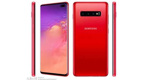 Samsung Galaxy S10 Leaked In Spicy â€˜cardinal Redâ€™ Colour Scheme