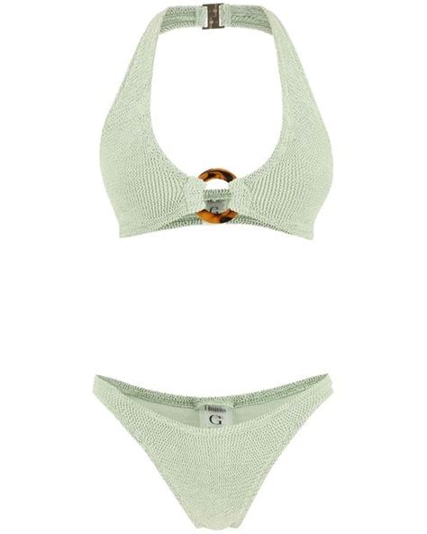 Hunza G Coco Bikini Set In Green Lyst