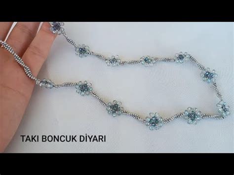 Boncuktan Yen Model Kolye Yapimi New Model Necklace Made From Beads