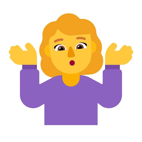 Schulterzuckende Frau Emoji