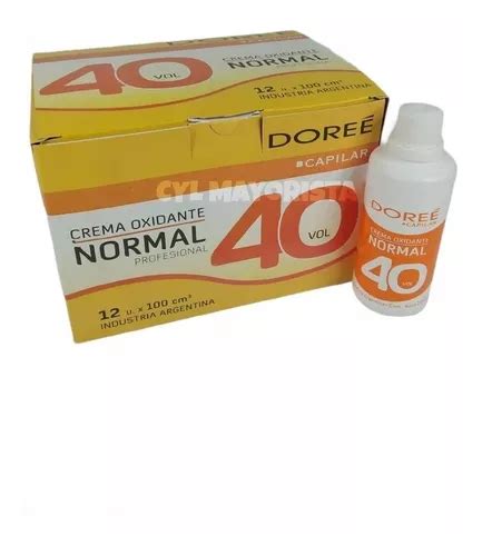 Agua Oxigenada Capilar Doree X 100 Cc 40 Vol Crema X 12 Un