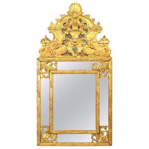 French Louis Xvi Style Carved Giltwood Wall Mirror For Sale At Stdibs