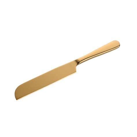 Gold Knife Pelle à Gâteau de Qualité Durable en Acier Inoxydable Doré