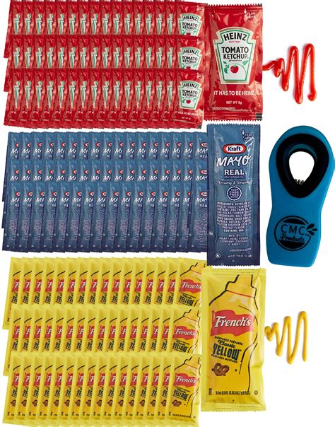 Condiment Packets 150 Total Packets 50 Count Of Each Heinz Ketchup French S Mustard