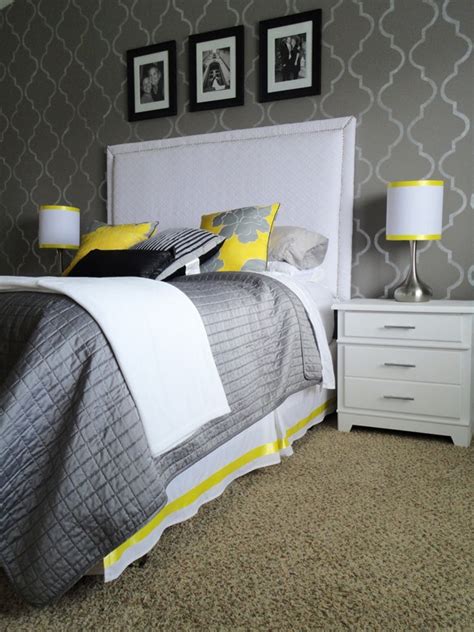 Halcyon Wings: Yellow and Grey Bedroom