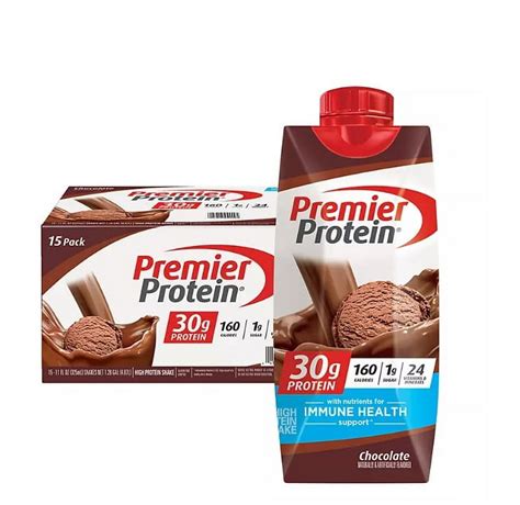 Free Shipping Premier Protein 30g High Protein Shake Chocolate 11 Fl Oz 15 Pk