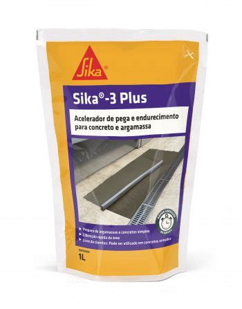 Acelerador De Secagem Para Argamassas E Concreto SIKA 3 PLUS