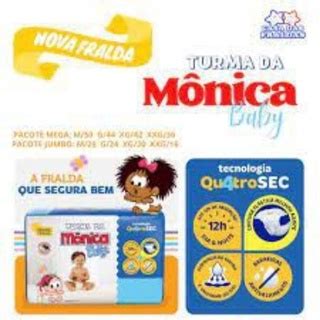 Fralda Turma Da Monica Baby Tam Xxg Unidades A Kg