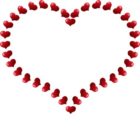 clipart red heart shaped border   hearts