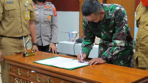 Penanda Tanganan Berita Acara Lokasi Tmmd Ke Ta Kodim