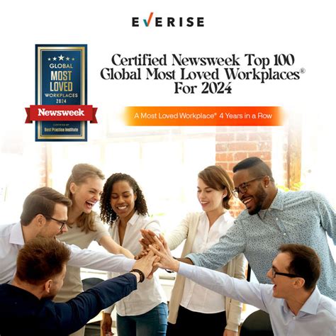 Everise Certified As A Most Loved Workplace® By Newsweek For Four