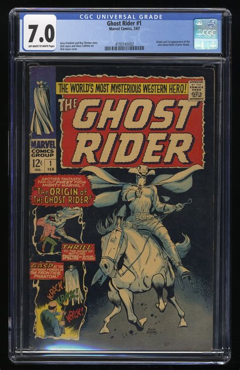 Ghost Rider Cgc Fn Vf Off White To White St Appearance Carter