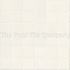 White Anti Slip 48mm Ceramic Mosaic Pool Tiles CMC093