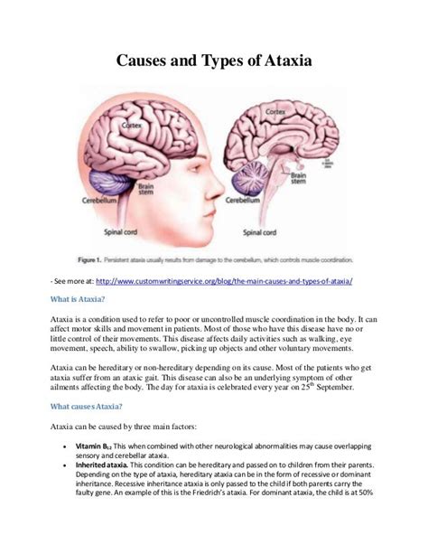 Causes And Types Of Ataxia