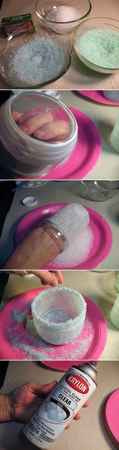 Diy Epsom Salt Luminaries Diy Craft Projects