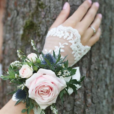 White Wax Flower Corsage