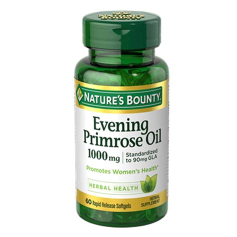 Nature S Bounty Evening Primrose 1000mg 60 Ct Softgels Felicity