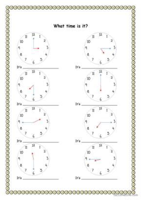 452 Time English ESL Worksheets Pdf Doc Worksheets Library