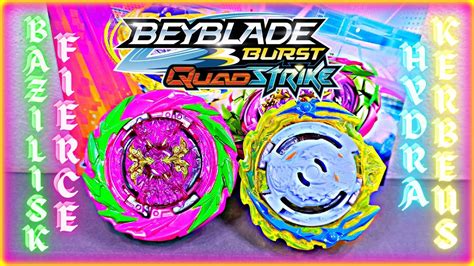 Unboxing De Hydra Kerbeus K8 Y Fierce Bazilisk B8 Beyblade Burst Quadstrike Youtube