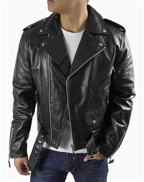 Bikerjacke Marlon Brando Lederjacke B Ffel Nappaleder