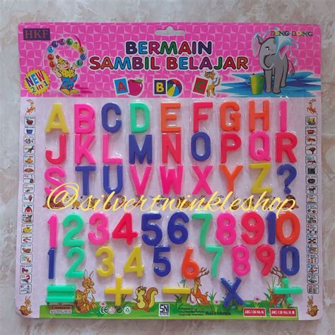 Jual Mainan Edukasi Huruf Dan Angka Alphabets Alphabet Number Numbers