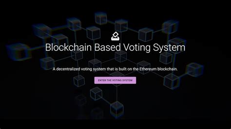 Blockchain Based Voting System Demo YouTube