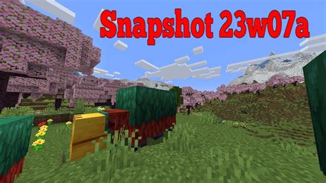 Minecraft Sniffer Cerezos Y Arqueolog A Snapshot W A Youtube