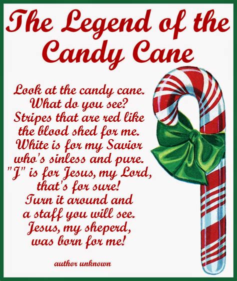 Story Of The Candy Cane Printable