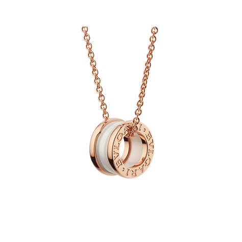 B Zero Ceramic Rose Gold Necklace Bvlgari Multi