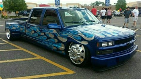 Chevy Crew Cab Dually Bagged Trucks Lowered Trucks Dually Trucks Gm Trucks Cool Trucks