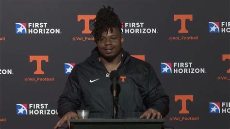 Vols O Lineman Javontez Spraggins Talks Spring Practice Tennessee