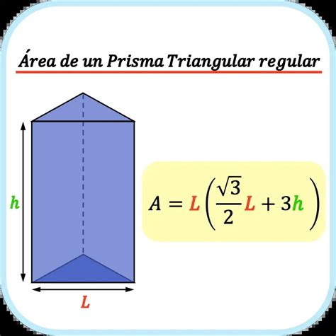 Formula De Area De Un Prisma Triangular Formula Para Obtener El Area