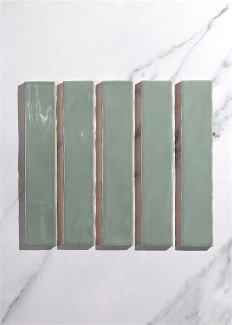 Jelly Mint Gloss Metro Tiles Decorative Quorn Stone