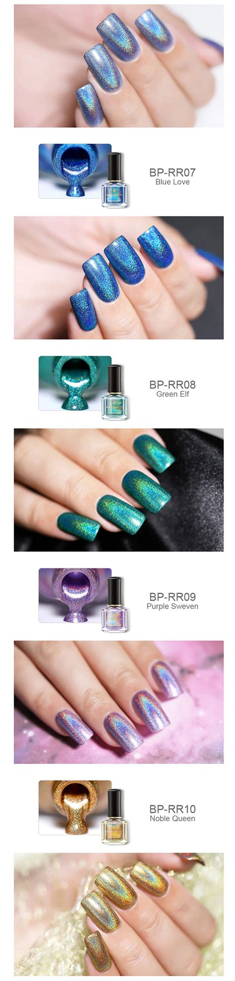 Nail Polish Ml Born Pretty Deluxe Holographic Laser Glitter Super