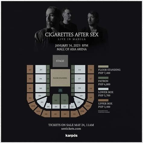 Cigarettes After Sex Manila 2025 Upperbox 421 Tickets Tickets And Vouchers Event Tickets On