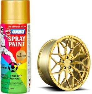 ABRO Premium Quality Spray Paint With 2x More Coverage Gold Spray Paint