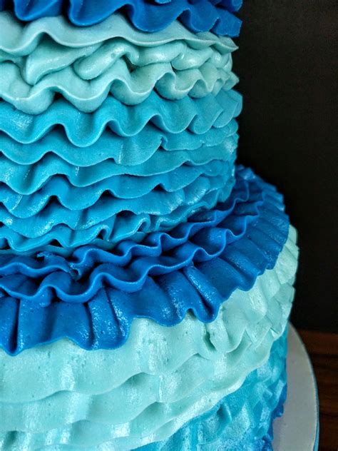 Ombre Buttercream Ruffles Cakecentral