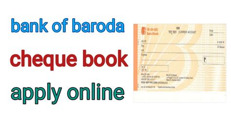 How To Apply Bank Of Baroda Cheque Book On Bob Mconnect App Youtube