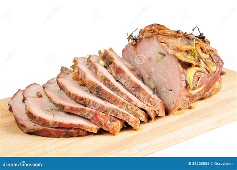 Roast Pork Stock Image Image Of Cooked Sliced Protein