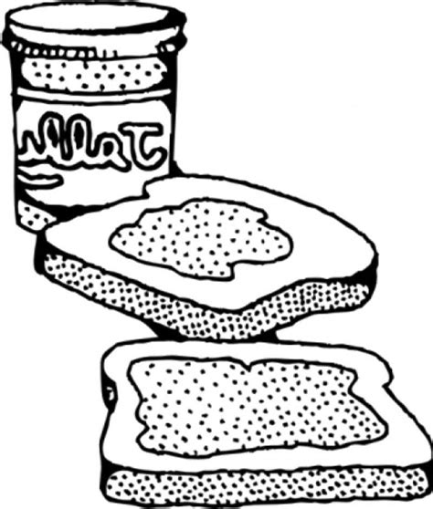 Peanut Butter And Jelly Sandwich Coloring Page Clip Art Library 91728 The Best Porn Website