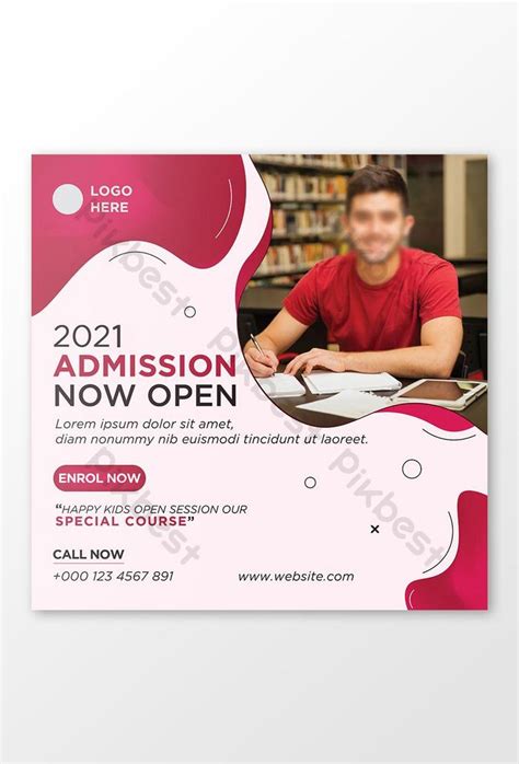 College Admission Social Media Post Banner Template Design Ai Free