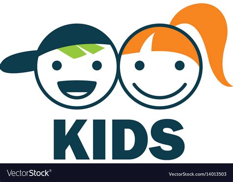 Logo Kids Royalty Free Vector Image Vectorstock