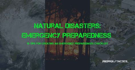 10 Natural Disasters: Emergency Preparedness Checklist | Prepper Tactics