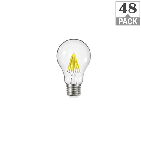 Ecosmart 60 Watt Equivalent A19 Dimmable Energy Star Clear Filament Vintage Style Led Light Bulb