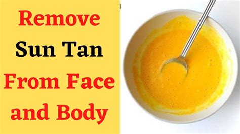 How To Remove Sun Tan Instantly From Face Body At Home By Miss Fit