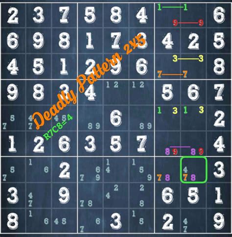 Sudoku Classic - Deadly Pattern 2x5! (extremely rare) : sudoku