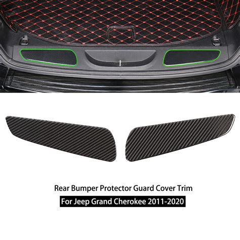 For Jeep Grand Cherokee Carbon Fiber Rear Bumper Protector Guard