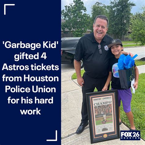 Fox Houston On Twitter Garbage Kid Gifted Astros Tickets From