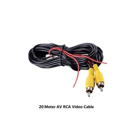 CAMERA DE RECUL RCA Cable 20 m Câble vidéo RCA pour moniteur de