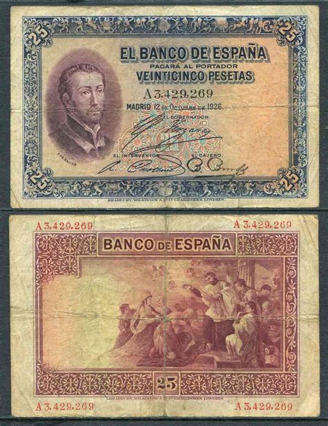 Espa A Billetes Rep Blica Espa Ola N Bc F